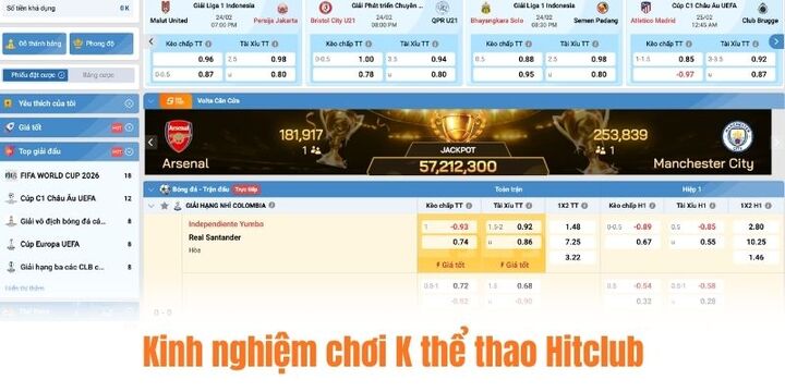 Một số bí kíp tham gia sảnh K thể thao Hitclub