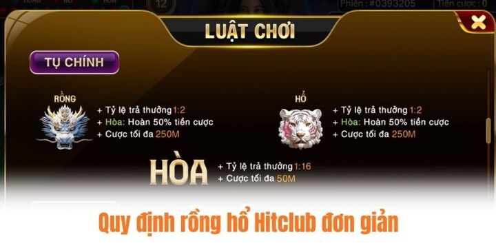 Quy định cần biết khi cá cược trong rồng hổ Hitclub