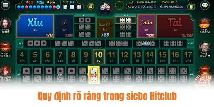Quy định giúp cá cược sicbo Hitclub thuận tiện