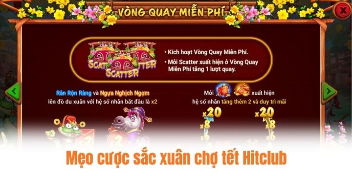 Mẹo chơi sắc xuân chợ tết Hitclub dễ trúng quà khủng